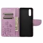 Sony Xperia 10 III Tasche Handy H�lle Schutz-Cover Flip-Case mit Kartenfach Violett