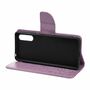 Sony Xperia 10 III Tasche Handy H�lle Schutz-Cover Flip-Case mit Kartenfach Violett