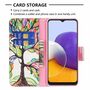 Samsung Galaxy A22 5G Tasche Handy H�lle Schutz-Cover Flip-Case mit Kartenfach Mehrfarbig