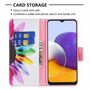 Samsung Galaxy A22 5G Tasche Handy Hlle Schutz-Cover Flip-Case mit Kartenfach Mehrfarbig