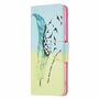 Samsung Galaxy A22 5G Tasche Handy H�lle Schutz-Cover Flip-Case mit Kartenfach Mehrfarbig