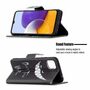 Samsung Galaxy A22 5G Tasche Handy H�lle Schutz-Cover Flip-Case mit Kartenfach Schwarz