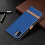 Samsung Galaxy A22 5G Tasche Handy H�lle Schutz-Cover Flip-Case mit Kartenfach Blau