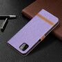 Samsung Galaxy A22 5G Tasche Handy H�lle Schutz-Cover Flip-Case mit Kartenfach Violett