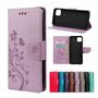 Samsung Galaxy A22 5G Tasche Handy H�lle Schutz-Cover Flip-Case mit Kartenfach Violett