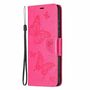 Samsung Galaxy A22 5G Tasche Handy H�lle Schutz-Cover Flip-Case mit Kartenfach Rosa