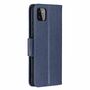 Samsung Galaxy A22 5G Tasche Handy H�lle Schutz-Cover Flip-Case mit Kartenfach Blau