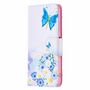 Samsung Galaxy A22 5G Tasche Handy H�lle Schutz-Cover Flip-Case mit Kartenfach Wei�