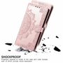 Samsung Galaxy A22 5G Tasche Handy H�lle Schutz-Cover Flip-Case mit Kartenfach Rosa