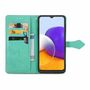 Samsung Galaxy A22 5G Tasche Handy Hlle Schutz-Cover Flip-Case mit Kartenfach Grn