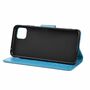 Samsung Galaxy A22 5G Tasche Handy H�lle Schutz-Cover Flip-Case mit Kartenfach Blau