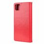 Samsung Galaxy A22 5G Tasche Handy H�lle Schutz-Cover Flip-Case mit Kartenfach Rot