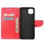 Samsung Galaxy A22 5G Tasche Handy H�lle Schutz-Cover Flip-Case mit Kartenfach Rot