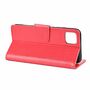 Samsung Galaxy A22 5G Tasche Handy H�lle Schutz-Cover Flip-Case mit Kartenfach Rot