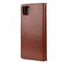 Samsung Galaxy A22 5G Tasche Handy H�lle Schutz-Cover Flip-Case mit Kartenfach Braun