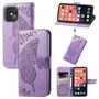 Apple iPhone 13 Pro Handyh�lle Schutztasche Case Cover Klapptasche Violett