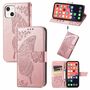 Apple iPhone 13 mini Handyh�lle Schutztasche Case Cover Klapptasche Rosa