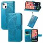 Apple iPhone 13 mini Handyh�lle Schutztasche Case Cover Klapptasche Blau