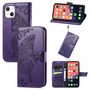 Apple iPhone 13 mini Handyh�lle Schutztasche Case Cover Klapptasche Violett