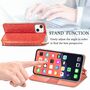 Apple iPhone 13 mini Handyh�lle Schutztasche Case Cover Klapptasche Rot