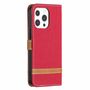 Apple iPhone 13 Pro Max Handyh�lle Schutztasche Case Cover Klapptasche Rot