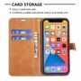 Apple iPhone 13 Pro Handyh�lle Schutztasche Case Cover Klapptasche Braun