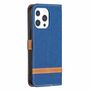 Apple iPhone 13 Handyh�lle Schutztasche Case Cover Klapptasche Blau