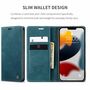 Apple iPhone 13 Pro Max Handyh�lle Schutztasche Wallet Cover 360 Case Etuis Blau