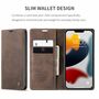 Apple iPhone 13 Pro Max Handyh�lle Schutztasche Wallet Cover 360 Case Etuis Braun