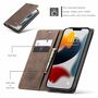 Apple iPhone 13 Pro Max Handyh�lle Schutztasche Wallet Cover 360 Case Etuis Braun