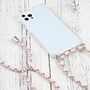 Apple iPhone 13 Pro Handykette Cover H�lle mit Band zum umh�ngen Kordel Rosa