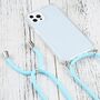 Apple iPhone 13 Pro Handykette Cover H�lle mit Band zum umh�ngen Kordel Blau