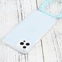Apple iPhone 13 Pro Handykette Cover H�lle mit Band zum umh�ngen Kordel Blau