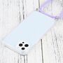 Apple iPhone 13 Pro Handykette Cover H�lle mit Band zum umh�ngen Kordel Violett