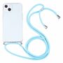 Apple iPhone 13 mini Handykette Cover H�lle mit Band zum umh�ngen Kordel Blau