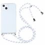 Apple iPhone 13 mini Handykette Cover H�lle mit Band zum umh�ngen Kordel Wei�