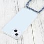 Apple iPhone 13 mini Handykette Cover H�lle mit Band zum umh�ngen Kordel Blau