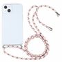 Apple iPhone 13 mini Handykette Cover Hlle mit Band zum umhngen Kordel Rosa
