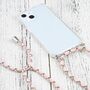 Apple iPhone 13 mini Handykette Cover Hlle mit Band zum umhngen Kordel Rosa