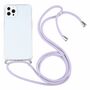 Apple iPhone 13 Pro Handykette Cover H�lle mit Band zum umh�ngen Kordel Violett