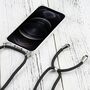 Apple iPhone 13 Pro Handykette Cover H�lle mit Band zum umh�ngen Kordel Schwarz