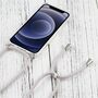Apple iPhone 13 Handykette Cover H�lle mit Band zum umh�ngen Kordel Grau