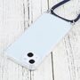 Apple iPhone 13 Handykette Cover H�lle mit Band zum umh�ngen Kordel Blau