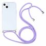Apple iPhone 13 Handykette Cover H�lle mit Band zum umh�ngen Kordel Violett