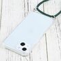 Apple iPhone 13 Handykette Cover H�lle mit Band zum umh�ngen Kordel Gr�n