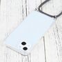 Apple iPhone 13 Handykette Cover H�lle mit Band zum umh�ngen Kordel Grau