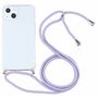 Apple iPhone 13 Handykette Cover H�lle mit Band zum umh�ngen Kordel Violett