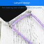 Apple iPhone 13 Handykette Cover H�lle mit Band zum umh�ngen Kordel Violett
