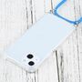 Apple iPhone 13 mini Handykette Cover H�lle mit Band zum umh�ngen Kordel Blau