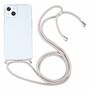 Apple iPhone 13 mini Handykette Cover H�lle mit Band zum umh�ngen Kordel Grau